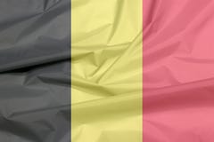 Tkaniny flaga Belgia Zagniecenie belg flaga tło royalty ilustracja Tkaniny flaga Belgia Zagniecenie belg flaga tło royalty ilustracja