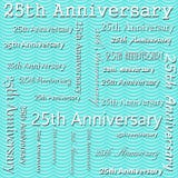 25to diseño del aniversario con Teal Wavy Stripes Tile Pattern Repe imagen de archivo 25to diseño del aniversario con Teal Wavy Stripes Tile Pattern Repe imagen de archivo