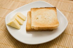 Toasts And Butter Royalty Free Stock Images