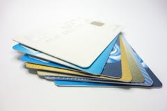 Toda clase de tarjetas de banco apiladas juntas imagen de archivo libre de regalías Toda clase de tarjetas de banco apiladas juntas imagen de archivo libre de regalías