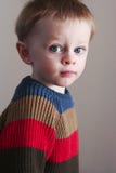 Toddler Boy In Rugby Sweater Stock Images