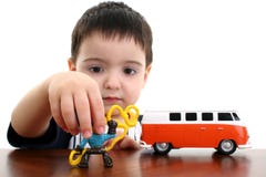 Toddler Boy Playing With Toys Stock Photos Toddler Boy Playing With Toys Stock Photos