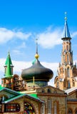 Todo o templo das religiões em Kazan, Rússia fotos de stock Todo o templo das religiões em Kazan, Rússia fotos de stock