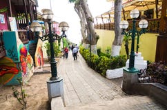 Toerisme in Lima, de hoofdstad van Peru stock afbeelding Toerisme in Lima, de hoofdstad van Peru stock afbeelding