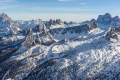 Tofane gesehen von Lagazuoi stockfotografie Tofane gesehen von Lagazuoi stockfotografie