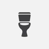 Toilet Icon Vector, Solid Color Logo Illustration, Pictogram Isolated On White. Royalty Free Stock Photography