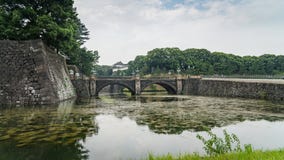 Tokio Seimon Ishibashi i pałac Cesarskiego kamienia most główna brama, Japonia fotografia stock Tokio Seimon Ishibashi i pałac Cesarskiego kamienia most główna brama, Japonia fotografia stock