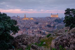 Toledo no por do sol foto de stock Toledo no por do sol foto de stock