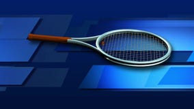 Tolkningvideo i HD av en tennisracket Tolkningvideo i HD av en tennisracket