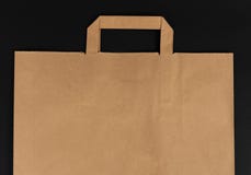 Tom för shoppinglivsmedelsbutik för brunt papper påse med handtag arkivfoton Tom för shoppinglivsmedelsbutik för brunt papper påse med handtag arkivfoton