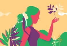 Tomar el cuidado del jardín y de la flora libre illustration Tomar el cuidado del jardín y de la flora libre illustration
