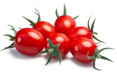 Tomates do cocktail da cereja da uva, trajeto imagens de stock royalty free Tomates do cocktail da cereja da uva, trajeto imagens de stock royalty free