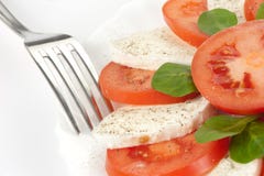 Tomato Salad With Feta Cheese Royalty Free Stock Images