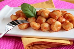 Tomato Sauce Gnocchi Royalty Free Stock Images Tomato Sauce Gnocchi Royalty Free Stock Images