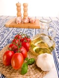 Tomatoes With Garlic And Oil Royalty Free Stock Image Tomatoes With Garlic And Oil Royalty Free Stock Image