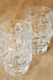 Tomma exponeringsglasexponeringsglas för öl royaltyfri bild Tomma exponeringsglasexponeringsglas för öl royaltyfri bild