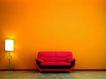 Tonalidades modernas de la naranja de las cortinas libre illustration Tonalidades modernas de la naranja de las cortinas libre illustration