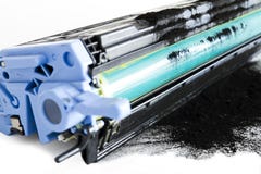 Toner van de printer cartidges stock foto Toner van de printer cartidges stock foto