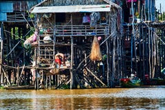Tonle Sap Floating village Cambodia royalty free stock photos Tonle Sap Floating village Cambodia royalty free stock photos