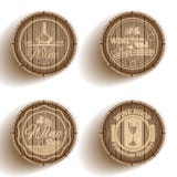 Tonneau de label de vin illustration de vecteur Tonneau de label de vin illustration de vecteur