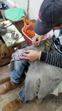 Tonwaren-Mosaik eigenhändig gemacht in Fes Marokko stock video footage Tonwaren-Mosaik eigenhändig gemacht in Fes Marokko stock video footage