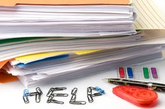 Too Much Paperwork Royalty Free Stock Image Too Much Paperwork Royalty Free Stock Image