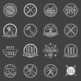 Tools badges and emblems royalty free illustration Tools badges and emblems royalty free illustration