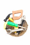 Tools In Basket Royalty Free Stock Photography