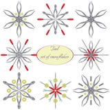 Tools in snowflakes royalty free illustration Tools in snowflakes royalty free illustration