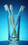 Toothbrushes In A Glass Royalty Free Stock Photos