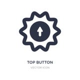 top button icon on white background. Simple element illustration from UI concept vector illustration top button icon on white background. Simple element illustration from UI concept vector illustration