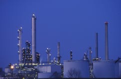The top of a chemicals and plastics plant stock photos The top of a chemicals and plastics plant stock photos