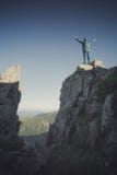 On the top of the mountain. Instagram stylization royalty free stock photo On the top of the mountain. Instagram stylization royalty free stock photo