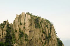 Top Of A Chinese Mountain In Anhui Province Stock Photos