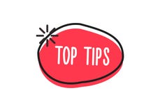 Top tips word on a doodle badge. Vector icon concept vector illustration Top tips word on a doodle badge. Vector icon concept vector illustration