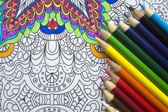 Top view of color pencils stock photography Top view of color pencils stock photography