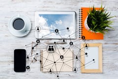 Networking and social communication concepts. royalty free stock photos Networking and social communication concepts. royalty free stock photos