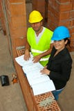 Top View Of Architects With Plans Royalty Free Stock Photography Top View Of Architects With Plans Royalty Free Stock Photography