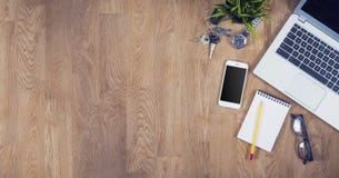 Top View Office Desk Royalty Free Stock Images Top View Office Desk Royalty Free Stock Images