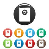 Torah-Buchikonen-Satzfarbe stock abbildung Torah-Buchikonen-Satzfarbe stock abbildung