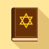Torah książki ikona, mieszkanie styl ilustracja wektor Torah książki ikona, mieszkanie styl ilustracja wektor