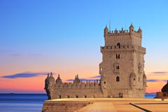 Toren van Belem (Torre DE Belem), Lissabon royalty-vrije stock foto Toren van Belem (Torre DE Belem), Lissabon royalty-vrije stock foto