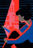 Torgskräck och person med skräck som är rädd att gå ut royaltyfri illustrationer Torgskräck och person med skräck som är rädd att gå ut royaltyfri illustrationer
