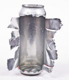Torn Aluminum Can Royalty Free Stock Photo