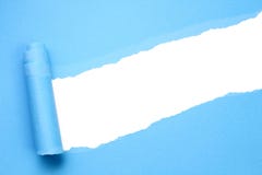 Torn blue paper stock photography Torn blue paper stock photography