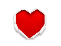 Torn paper hole heart shaped Royalty Free Stock Photos Torn paper hole heart shaped Royalty Free Stock Photos