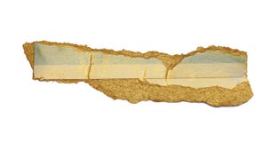 Torn Piece Of Paper With Light Shadow On White Background. Gold And Bronze Color Royalty Free Stock Photos Torn Piece Of Paper With Light Shadow On White Background. Gold And Bronze Color Royalty Free Stock Photos