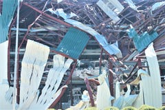 Tornado Florida Hurricane Michael destruction destroyed Piers docks obliterated Panama City Beach Florida stock images Tornado Florida Hurricane Michael destruction destroyed Piers docks obliterated Panama City Beach Florida stock images