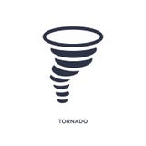tornado icon on white background. Simple element illustration from weather concept vector illustration tornado icon on white background. Simple element illustration from weather concept vector illustration