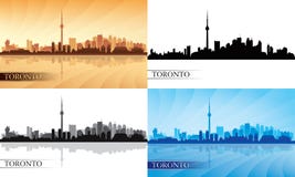 Toronto City Skyline Silhouette Set Stock Photo Toronto City Skyline Silhouette Set Stock Photo